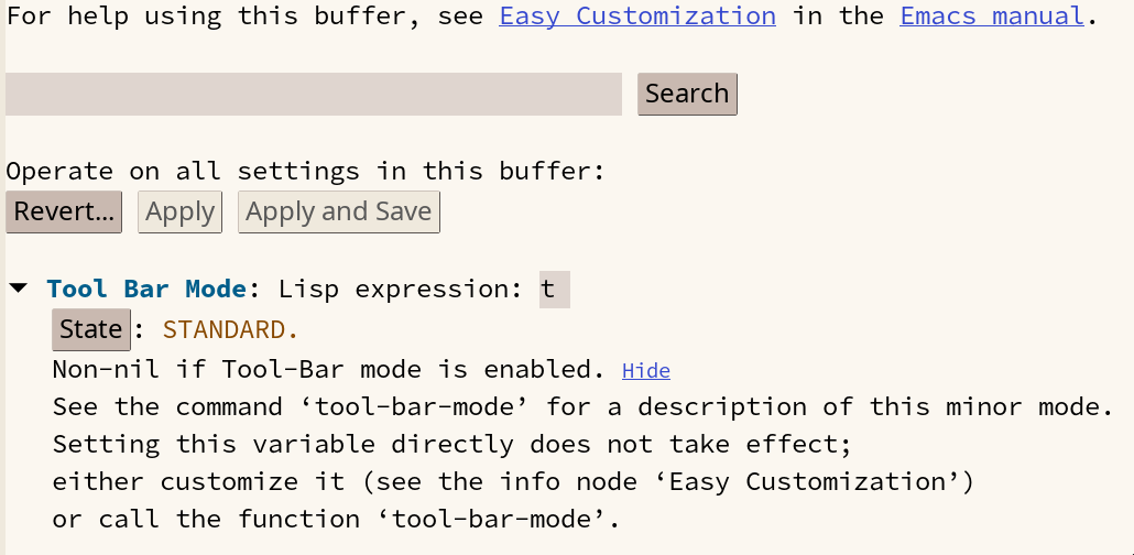 Emacs 사용자 정의 변수